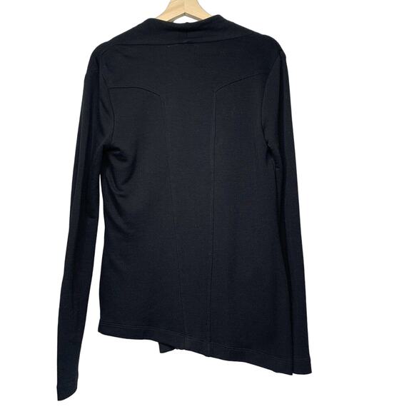 Barneys New York Sweatshirt Womens Asymmetrical Zip Cardigan lightweight Soft SM - Picture 6 of 13